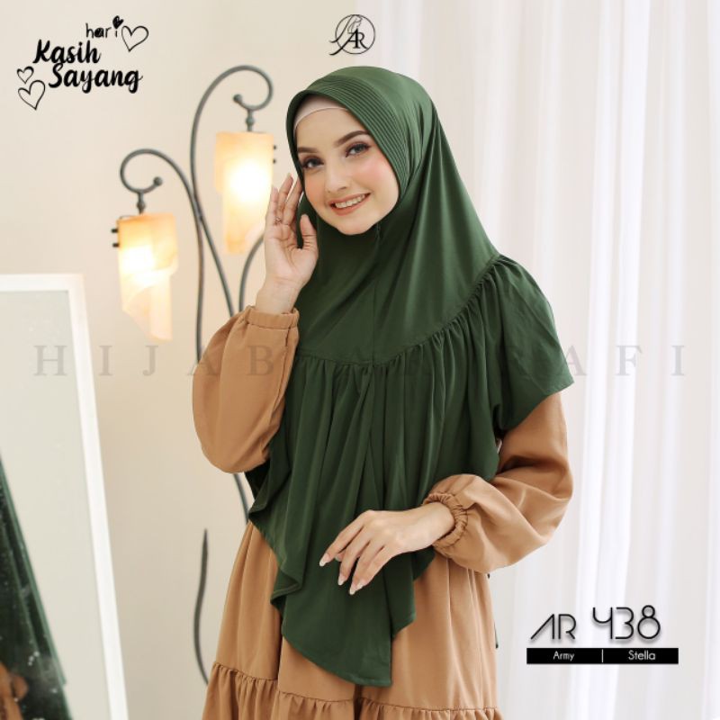 TERLARIS BISA COD ✓ Hijab Ar Rafi AR 438 hijab instan bergo Arrafi jumbo || INAYAHHIJAB-Army