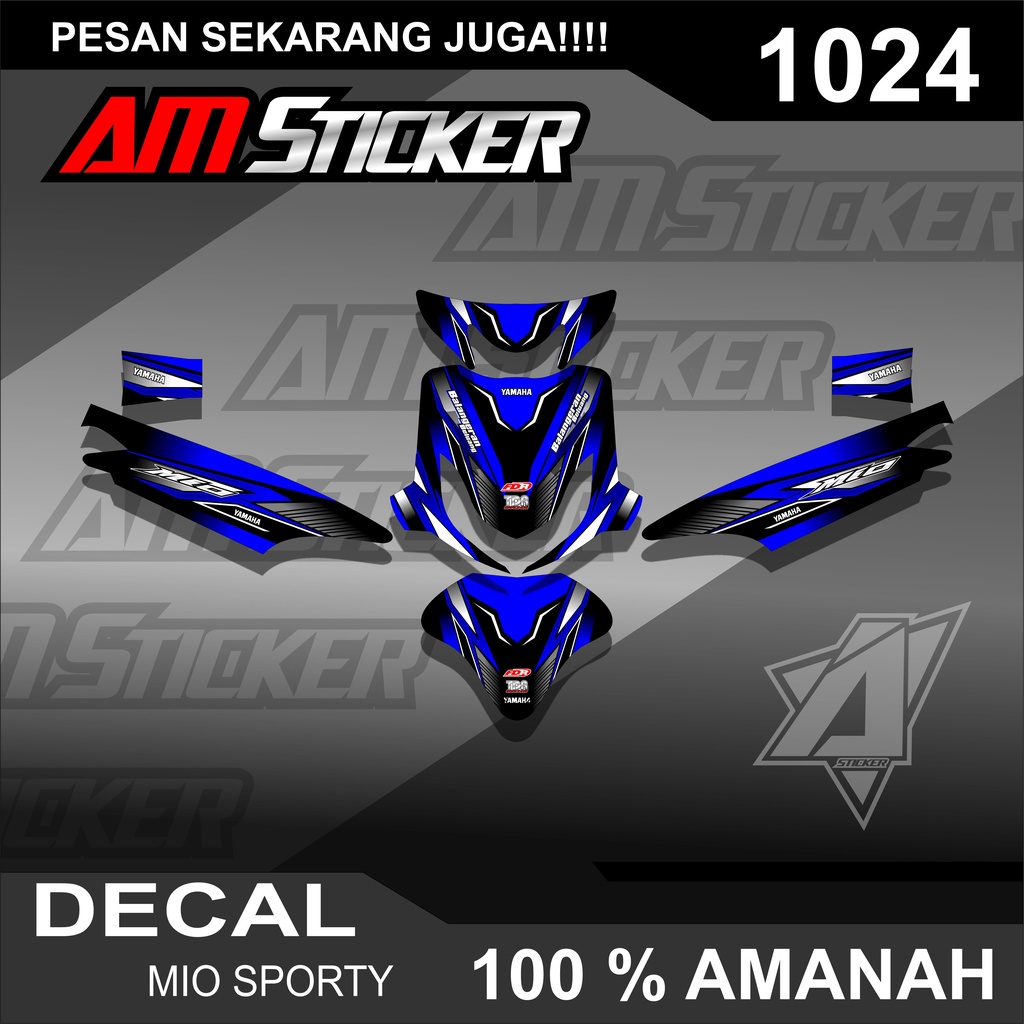 Decal Sticker Mio Sporty - Decal Mio Sporty Full Body RACING 1024
