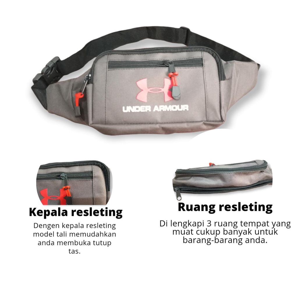 Tas Selempang Pria Tas Pinggang Waist Bag  Tas Slempang Big Size Series Waist Bag Pria Wanita Sling Bag