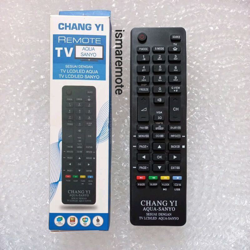 REMOTE REMOT TV AQUA/SANYO LCD LED HDTV MULTI CHUNGHE