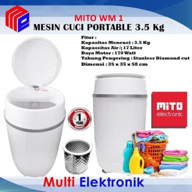 Mito Mesin Cuci WM1 3.5kg Washing Machine