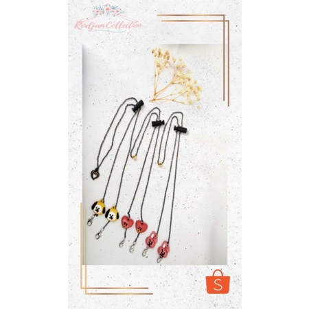 KONEKTOR SERUT RANTAI BT21/ KALUNG MASKER BTS