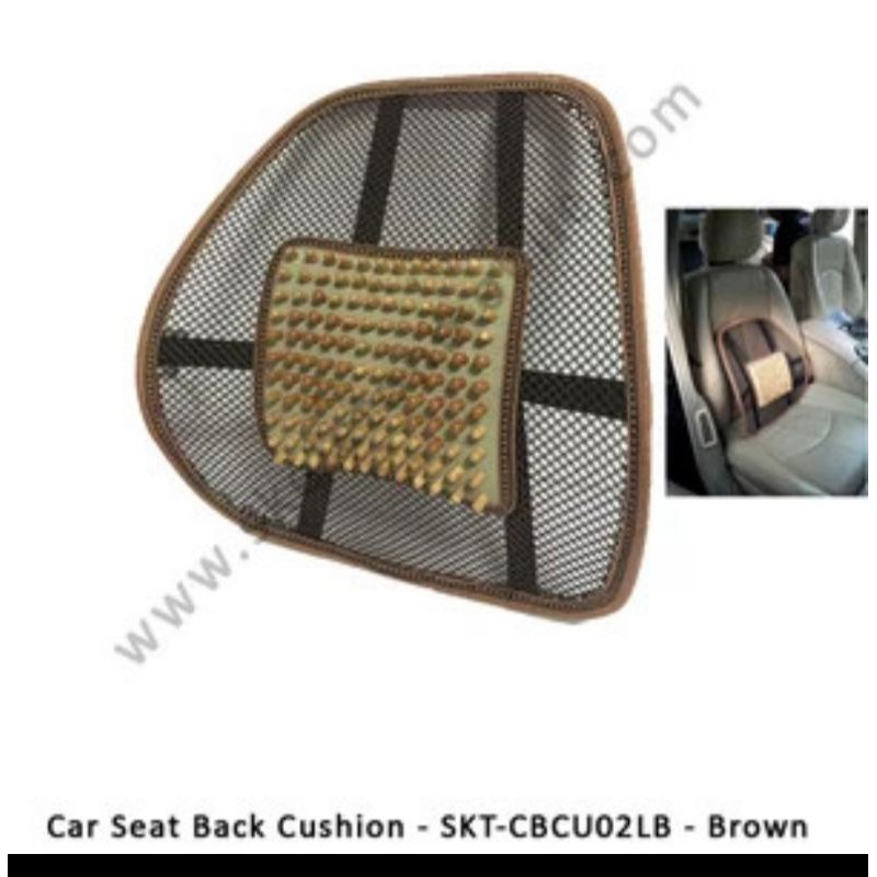 Skeleton Car Back Cushion Senderan Jok Mobil SKT-CBC02LB