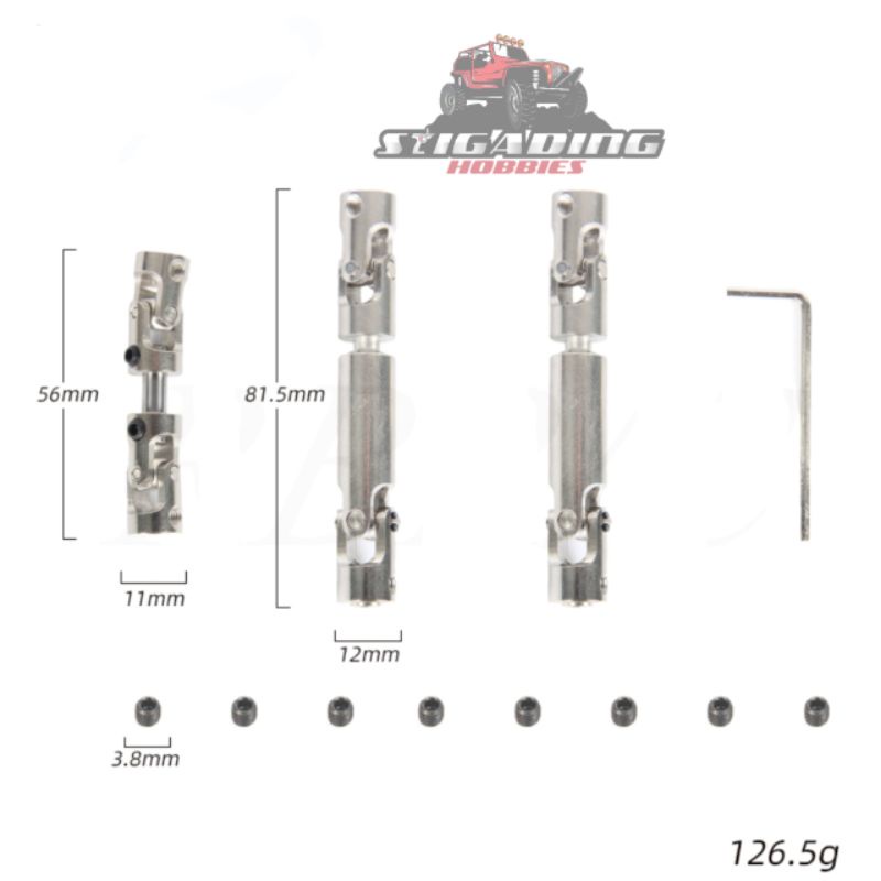 KOPEL DRIVE SHAFT METAL UPGRADE MN86 MN86K MN86KS MN128