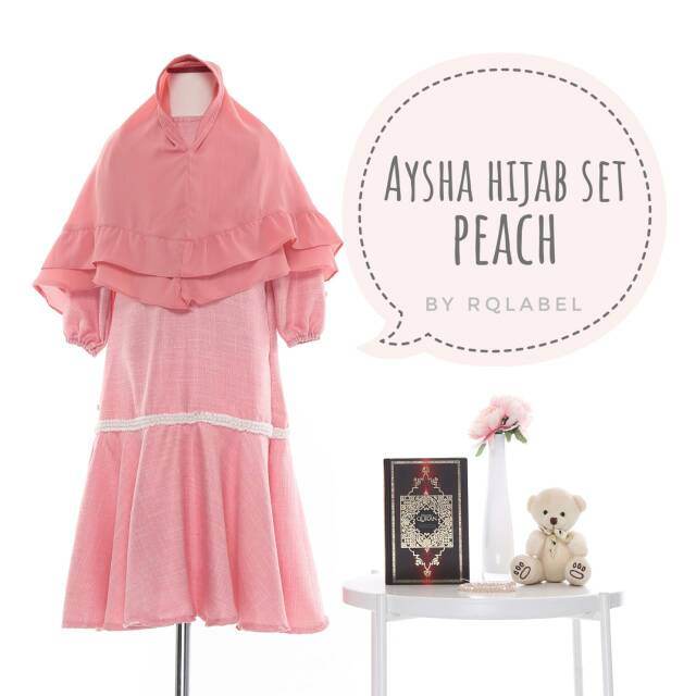Aysha Hijab Set Peach