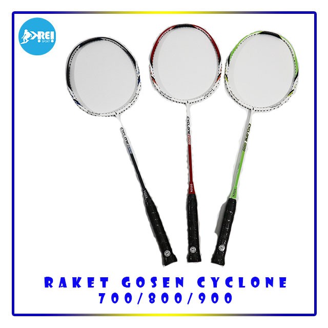 Raket Badminton/Raket Bulutangkis Gosen Cyclone 700/800/900 Original