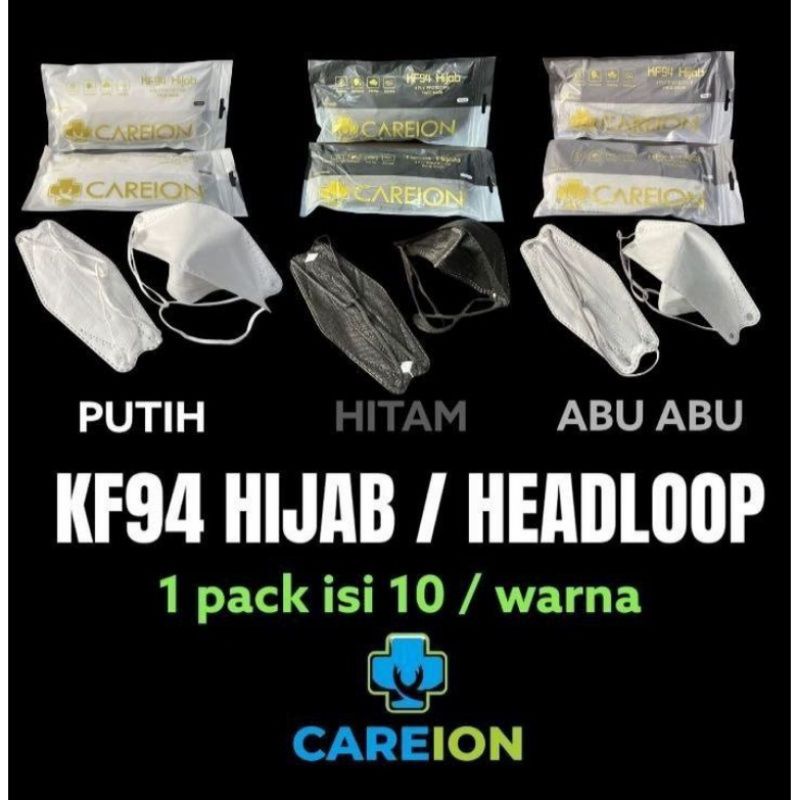 CAREION MASKER HIJAB HITAM/PUTIH