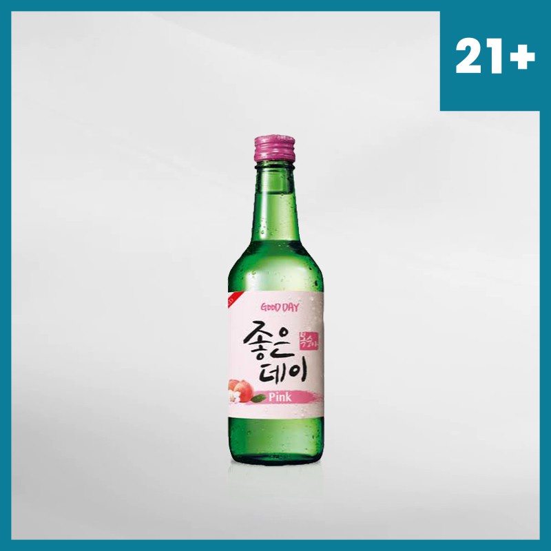 Soju Good Day Peach 360 Ml ( Original &amp; Resmi By Vinyard )