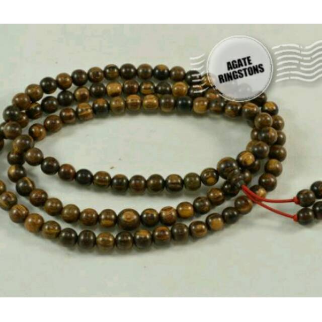 KALUNG TASBIH GAHARU BUAYA TIGA WARNA