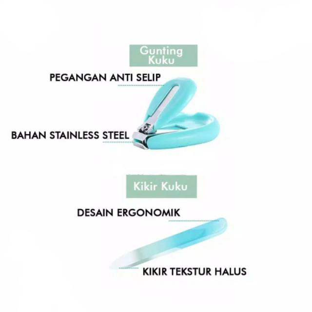 MANICURE PEDICURE SET TABUNG GUNTING KUKU TABUNG BAYI Set Gunting Kuku Perawatan Bayi Nail Clipper