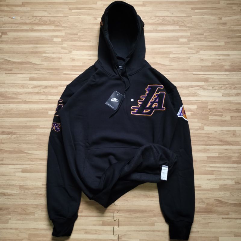 SWEATER HOODIE NIKE LAKERS FULL BORDIR FULLTAG &amp; LEBEL