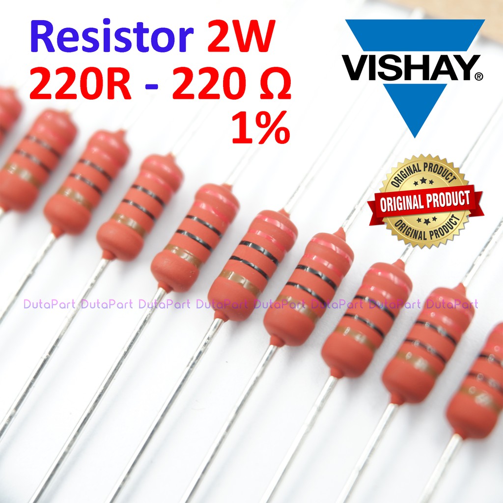 Resistor 220 Ohm 2 Watt 1% ORIGINAL VISHAY 2W 220R HIGH QUALITY