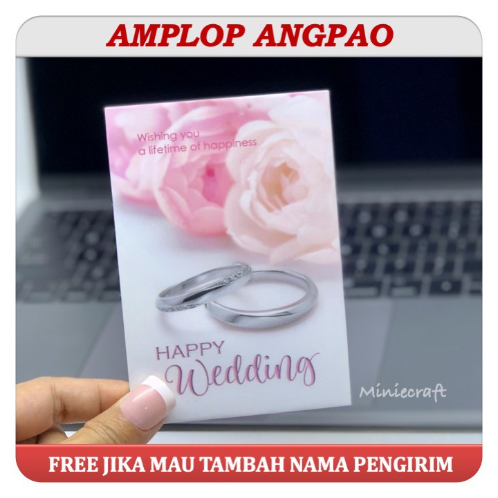 

AMPLOP ANGPAO WEDDING MODEL PENDEK ANGPAU 1PAK ISI 6PCS CUSTOM NAMA PENGIRIM - DESIGN ELEGAN
