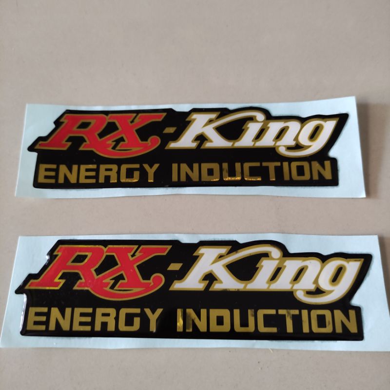 EMBLEM STIKER TIMBUL YAMAHA RX KING KUALITAS TERBAIK-Rx king merah
