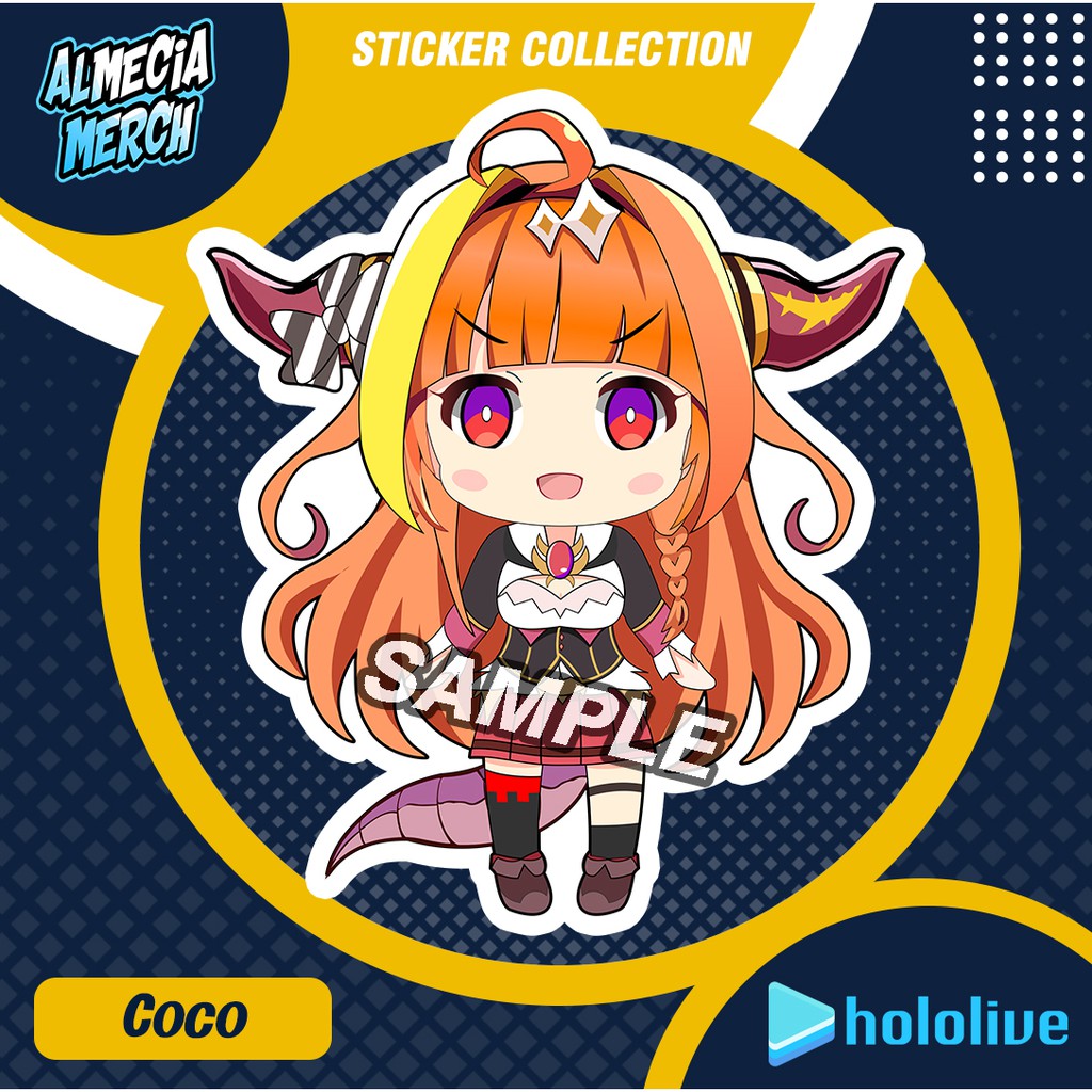 

Sticker kiryu coco / Stiker Vtuber Kiryu Coco / Sticker Hololive Coco