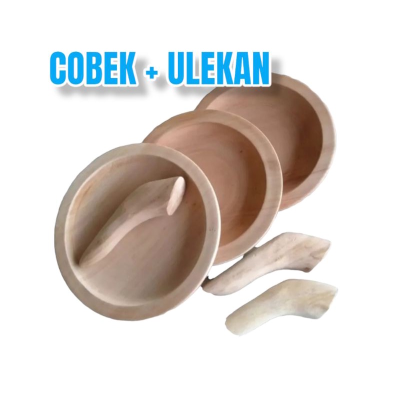 COBEK + ULEKAN KAYU / SET COBEK ULEKAN KAYU