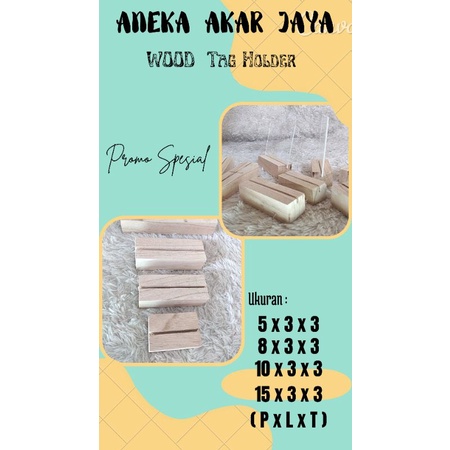 

Wood Holder Stand Akrilik Termurah / Stand Foto / Stand Nama Coffe
