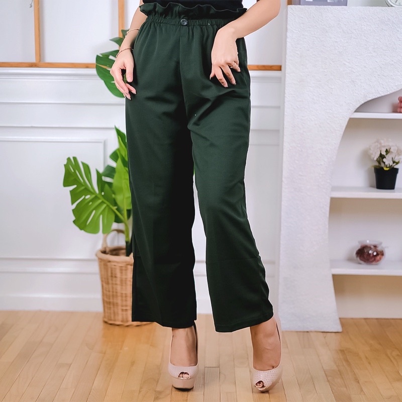 Celana wanita kulot BUTTON PANTS