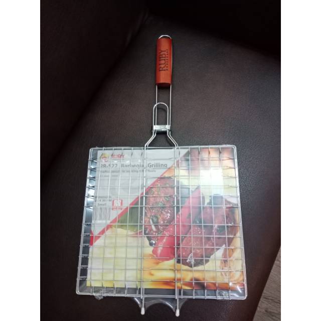 Alat Panggang stainless jepit panggangan Ikan sate ayam alat bakaran