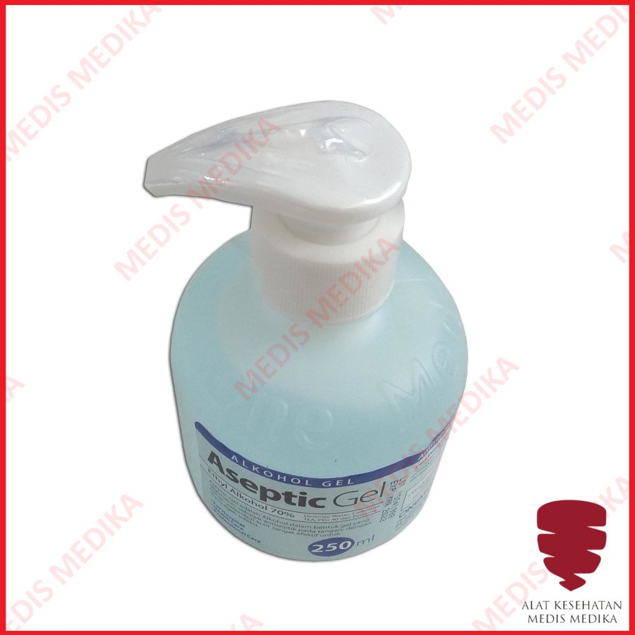 Aseptic Gel 250ml Antiseptic Pembersih Tangan Anti Septic Septik Hand Sanitizer Antiseptik 250 ml Onemed