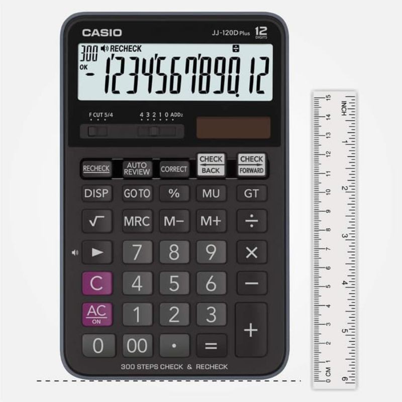 

Casio JJ-120D Plus 300 Steps Check & Correct Desktop Calculator jj 120