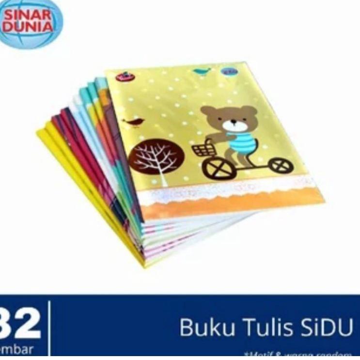 

Harga Bersahabat.. 1 pack buku tulis SIDU 32 lembar (10 buku) Produk SIDU