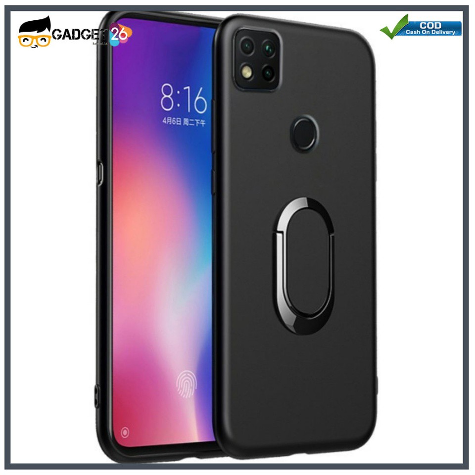 Case  OPPO  A15  A15S   Ultra Slim Matte  Magnetic Ring  Back Cover Premium Softcase