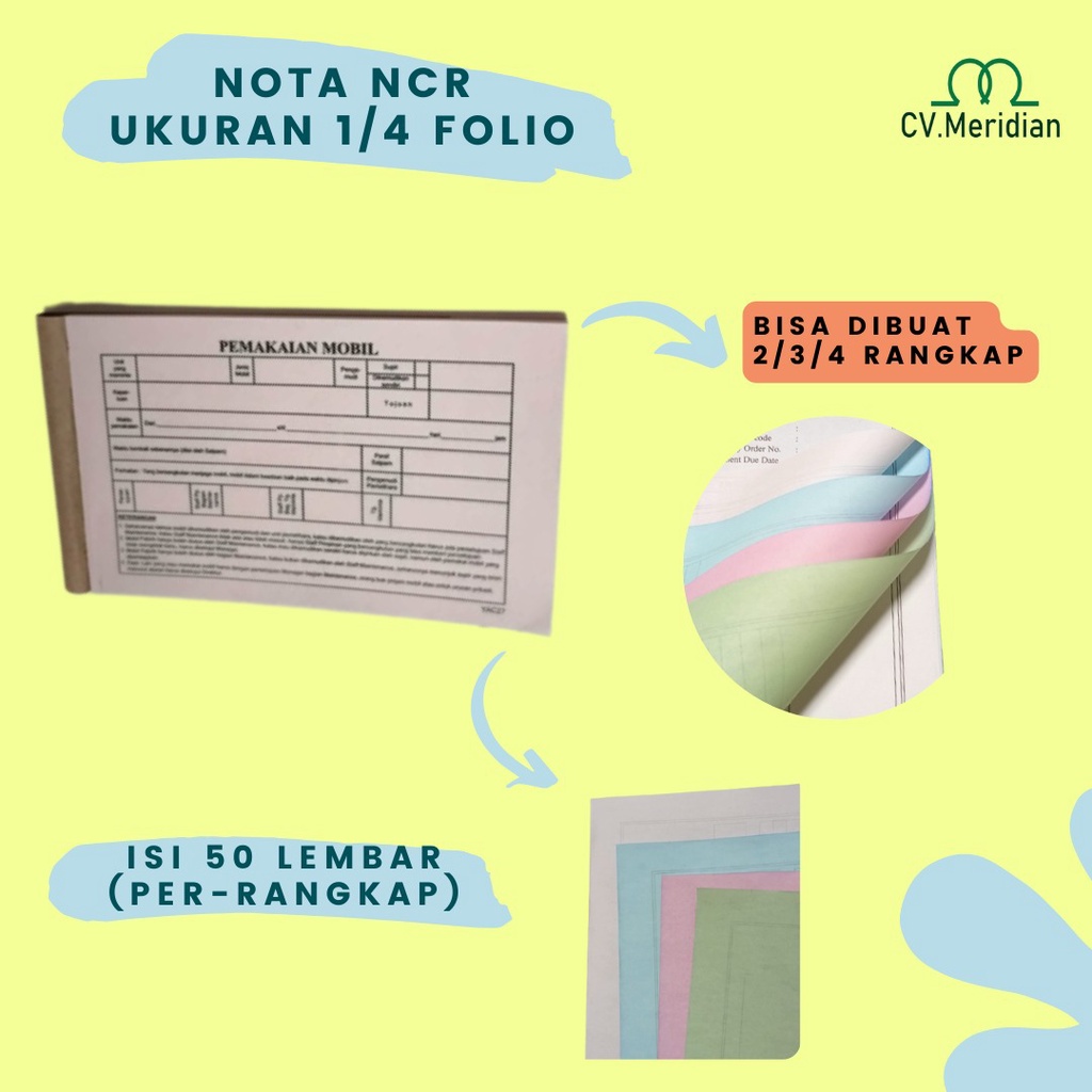

CETAK NOTA BON SURAT JALAN KWITANSI INVOICE NCR 1/4 FOLIO 2/3/4PLY