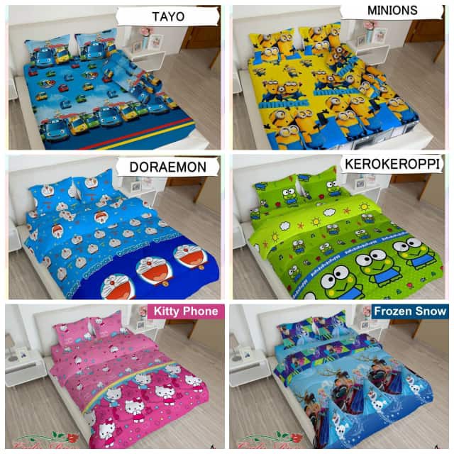 Ss Sprei Lady Rose 160 Mix Motif 160x200 Queen Size No 2 Kartun Anak