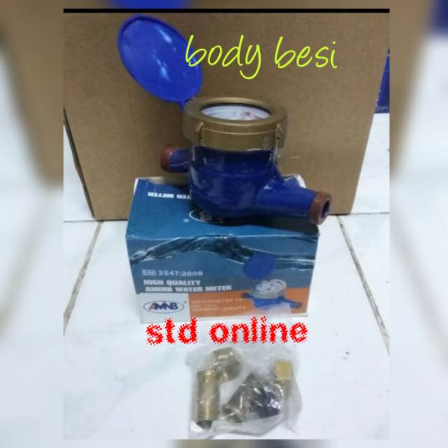 Meteran air AMB body besi Meter air PDAM