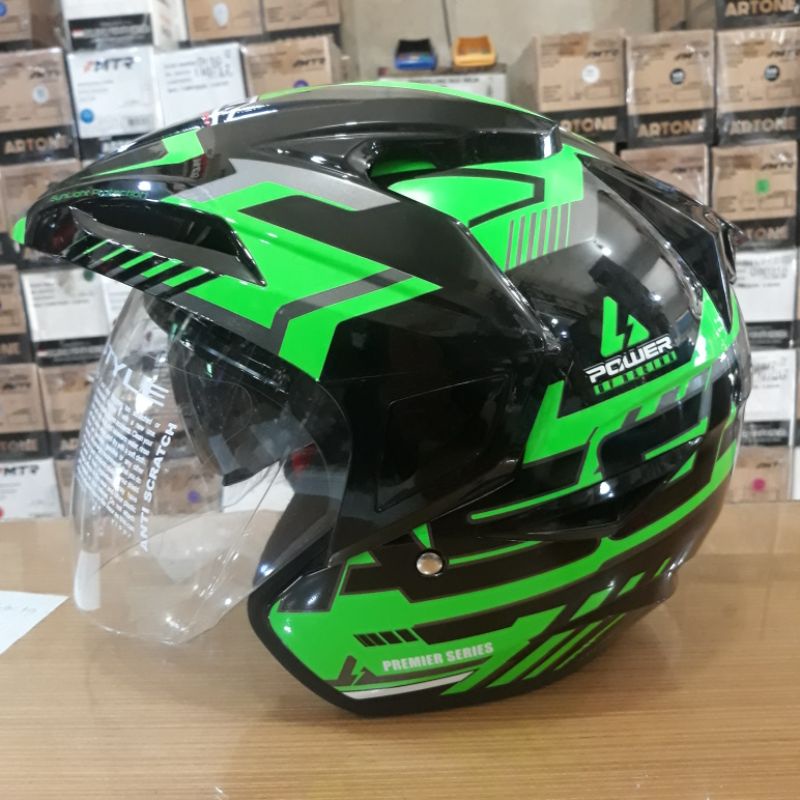 Helm Asca Premier Power Black Green