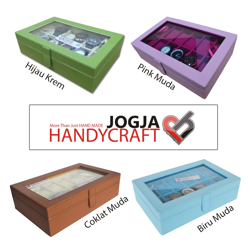 (PROMO) Kotak Tempat Jam Tangan Isi 12 , Watch Box, Wadah Jam, Box Jam