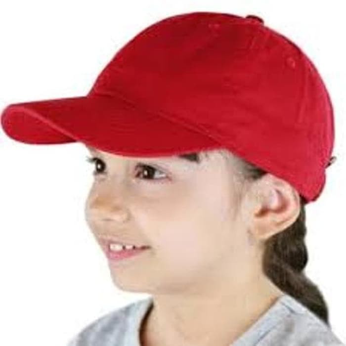 Topi Olahraga / Topi Baseball Anak Warna Polos
