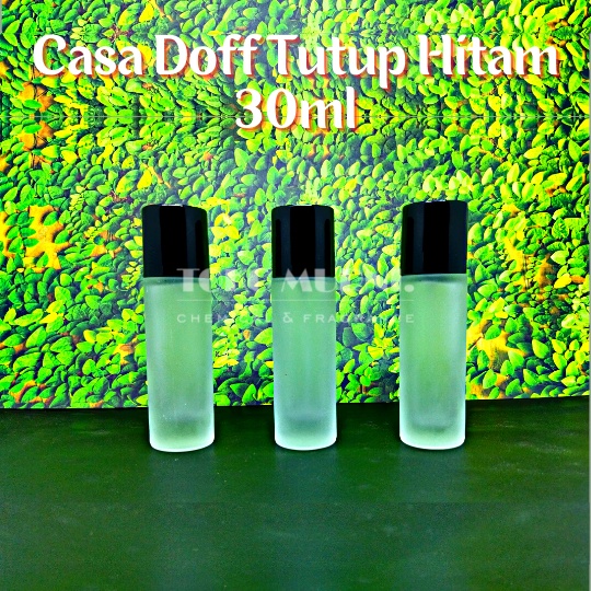 Botol Parfum Casa doff black cap / casa doff tutup hitam 30ml