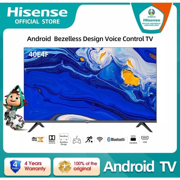 LED HISENSE 40 INCH 40E4F SMART ANDROID 9.0