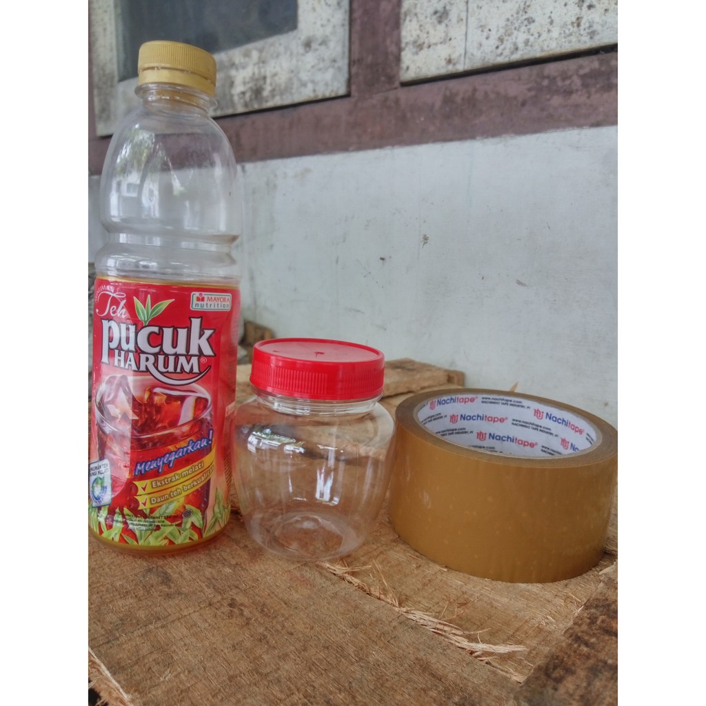 Toples botol plastik madu sambal bumbu cake in jar 175 ml eceran New