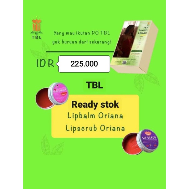 

Beli TBL New Pack Free Lipscrub & Lipbalm