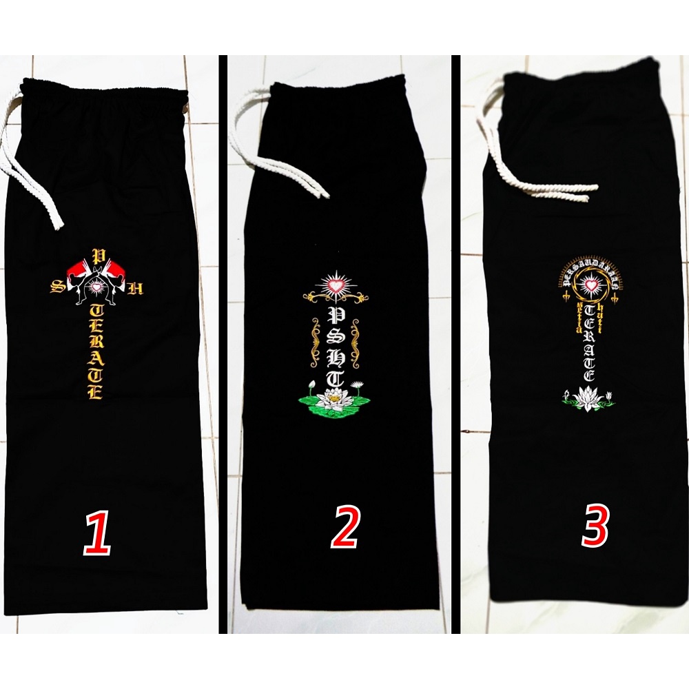 CELANA SAKRAL WARGA FULL BORDIR PSHT- KOMPRANG SAKRAL WARGA PSHT BORDIR- CELANA SILAT PSHT