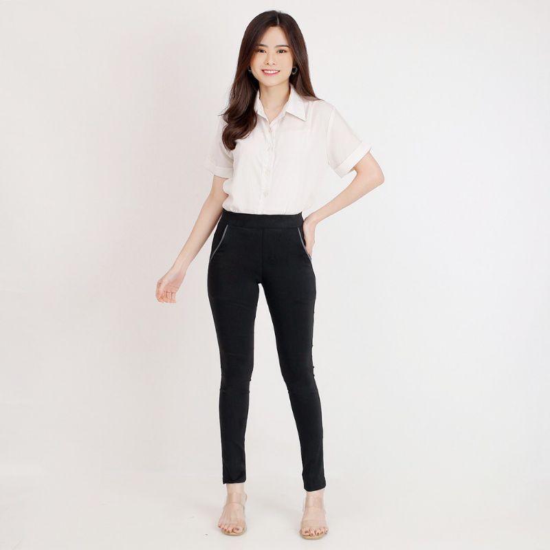 CELANA BAHAN WANITA BASIC - BAHAN STRETCH