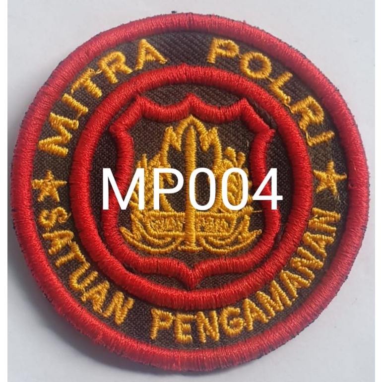 LOGO Mitra Polri Bordir Timbul/3D