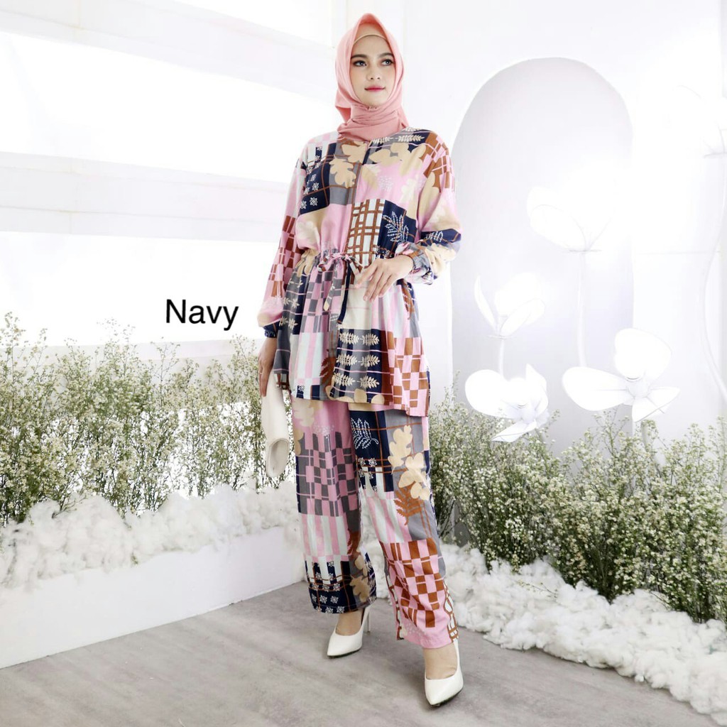 BAJU SETELAN WANITA SET SIVA REAL PIC