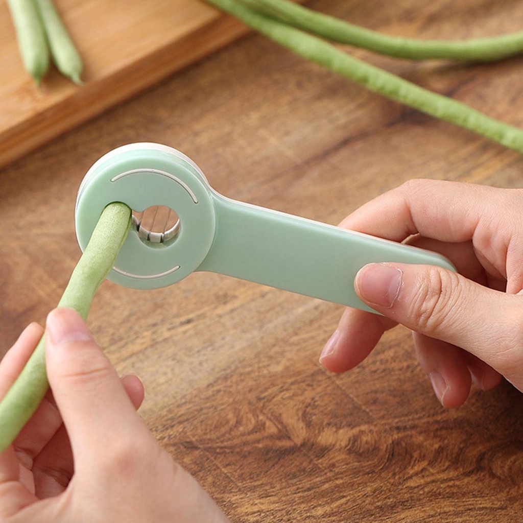 [Elegan] Alat Pengiris Kacang Hijau Sayur Stainless Steel Peeler Green Stringer