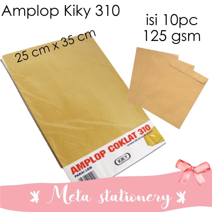 

Promo Amplop Coklat Lem Kiky Uk 310 (10Pc) Trendi