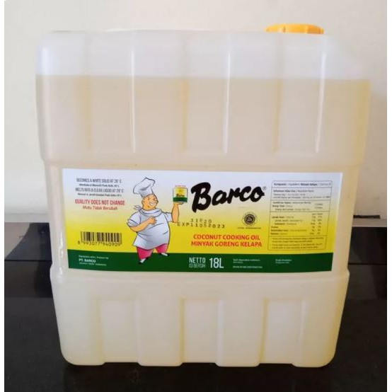 

MINYAK GORENG KELAPA BARCO DERIGEN 18 LITER