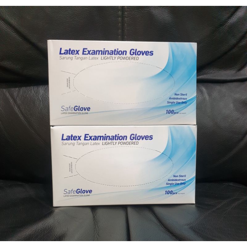 SARUNG TANGAN LATEX EXCAMINATION GLOVE 50 PASANG