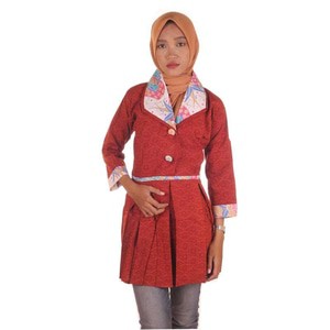 Blus Batik Embos I Tunik Blus Tunik I Blouse Tunik Embos Yana