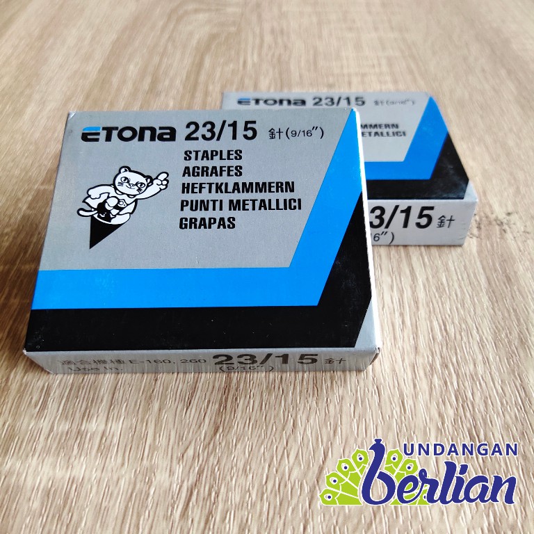 

Isi Hekter ETONA 23/15mm Isi Staples Gun Tembak Hekter