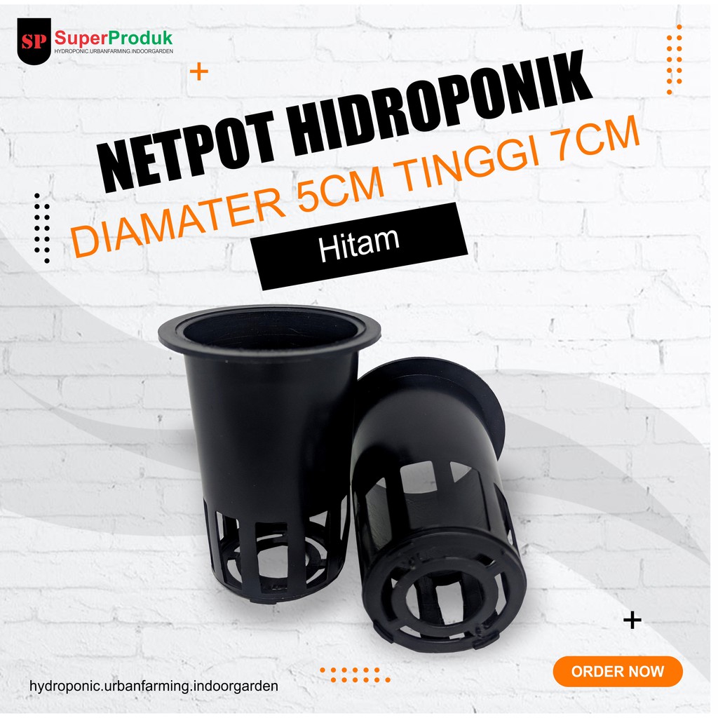 Jual Netpot Hidroponik Diameter Cm Tinggi Cm Hitam Shopee Indonesia