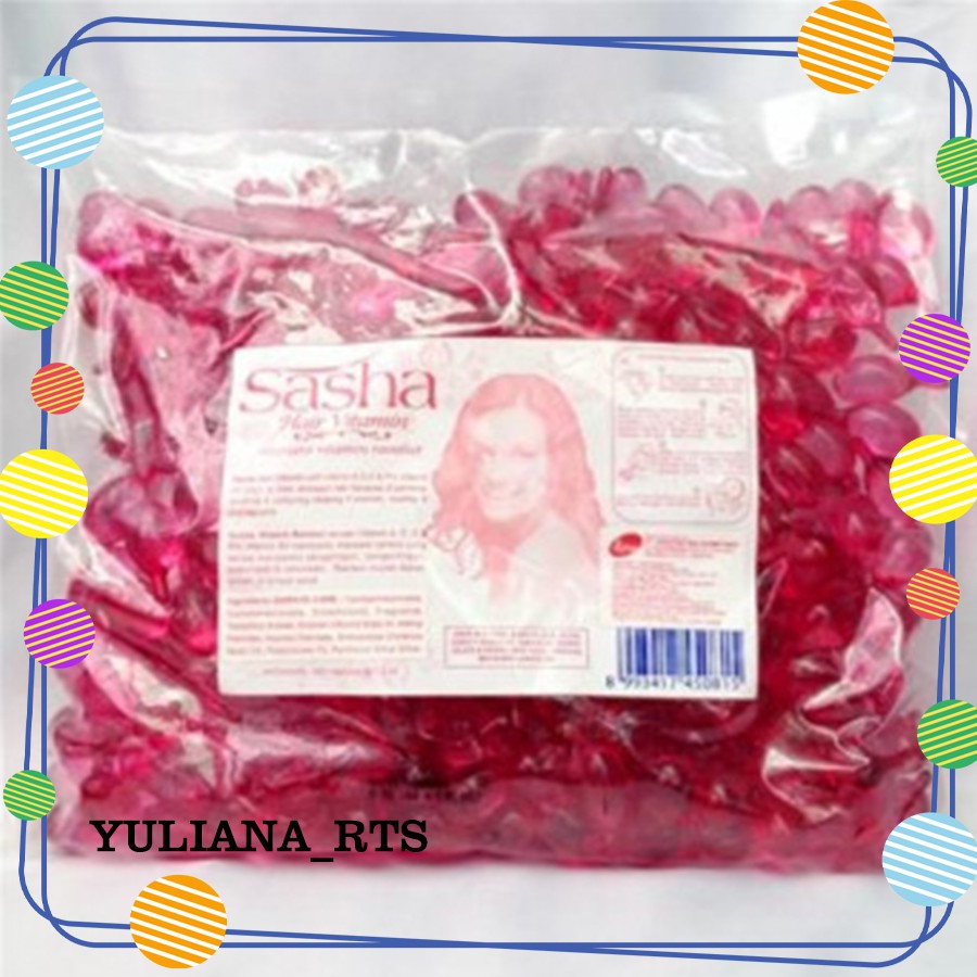  YRTS  SASHA  VITAMIN  RAMBUT  ORIGINAL 100 RED AND BLACK 