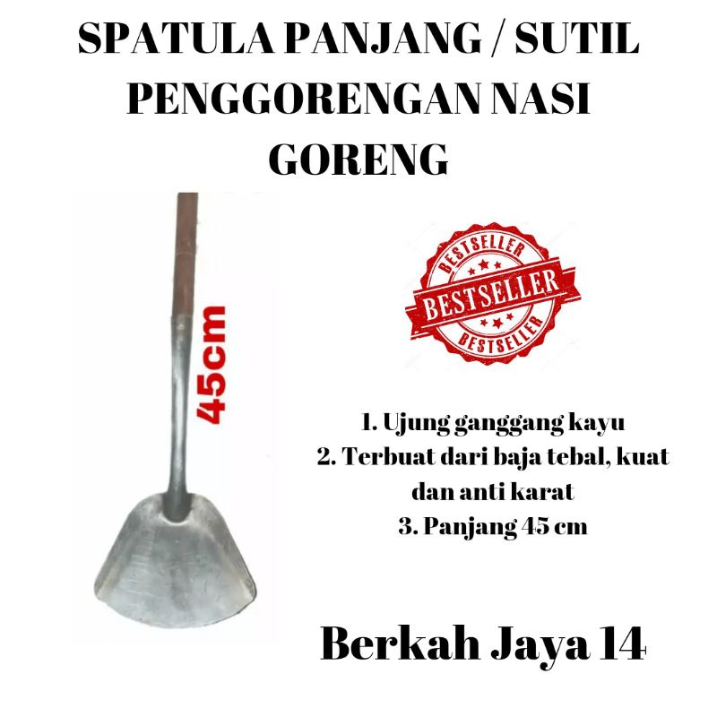 SPATULA NASI GORENG UKURAN PENDEK PANJANG SUTIL SUDIP SODET IRUS ALAT MASAK DAPUR HARGA MURAH PROMO DISKON TERLARIS BARANG BERKUALITAS